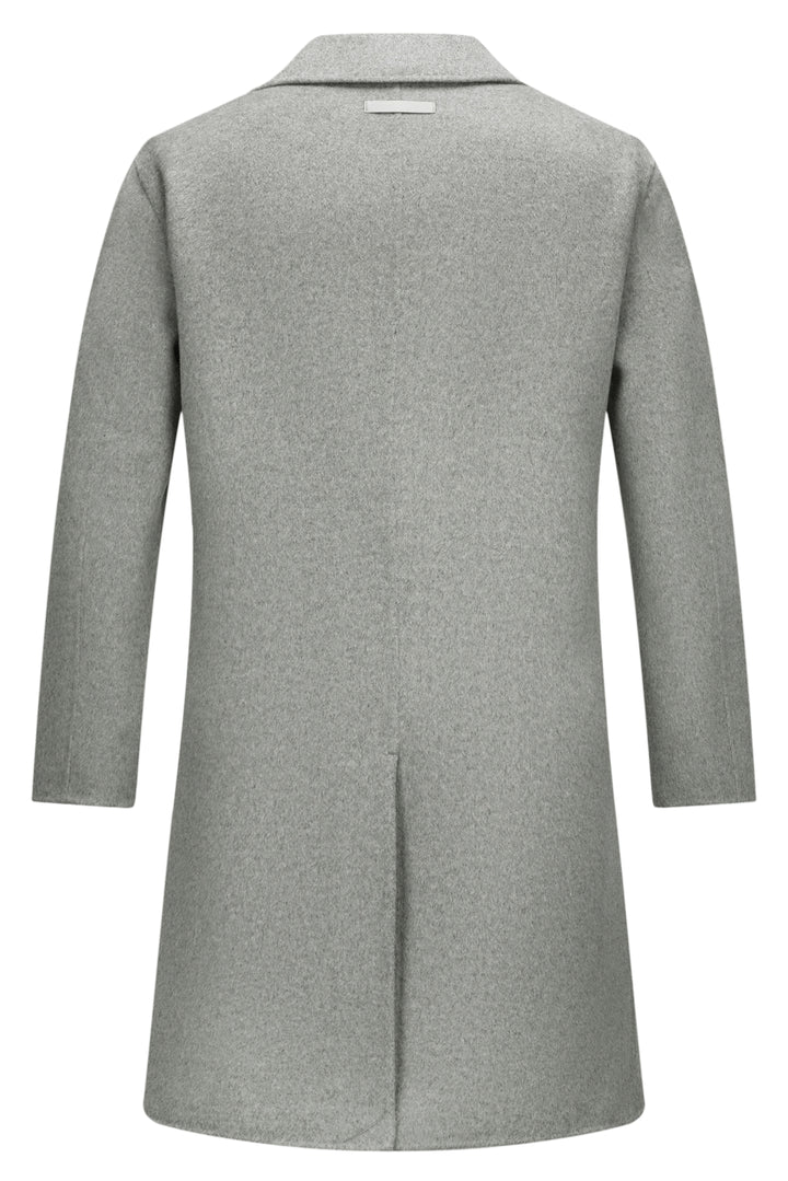 Light Grey Double-Breasted Coat