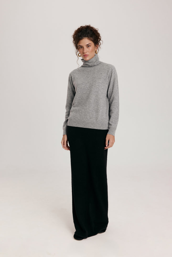 Turtleneck Cashmere Long Sleeve Sweater