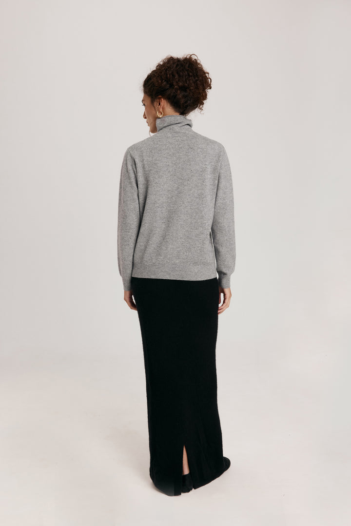 Turtleneck Cashmere Long Sleeve Sweater