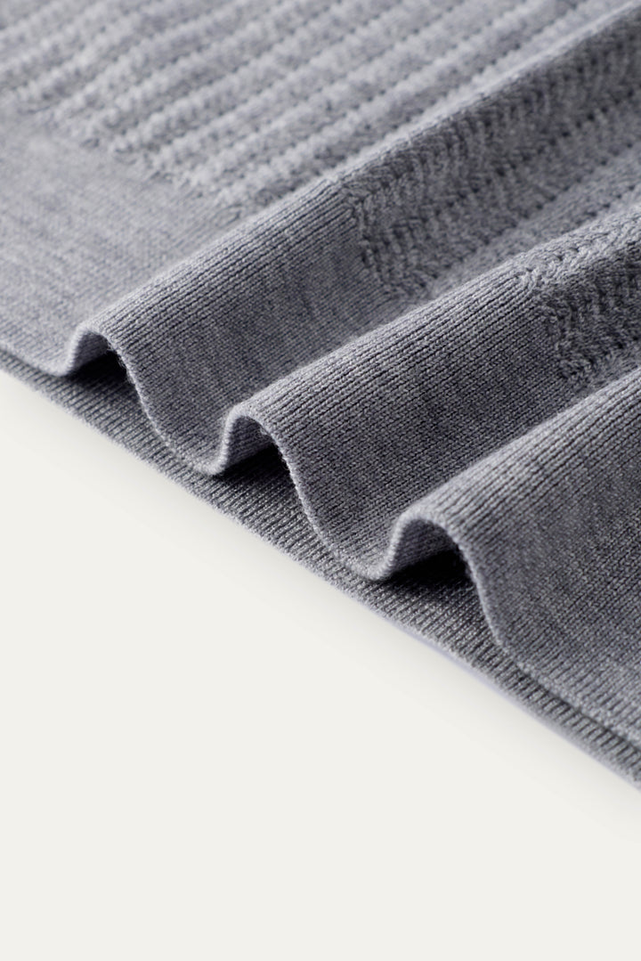 Dune Pointelle Wool Polo