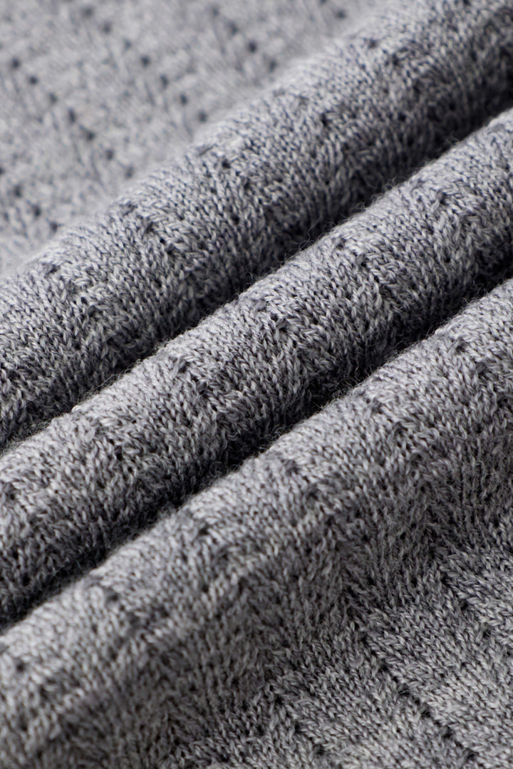 Dune Pointelle Wool Polo