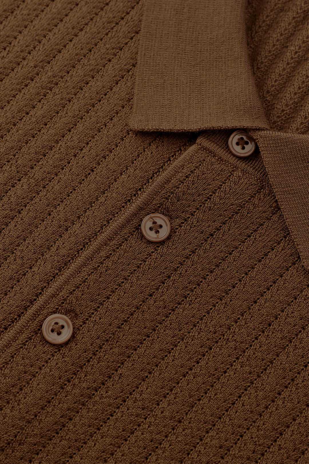 Dune Pointelle Wool Polo