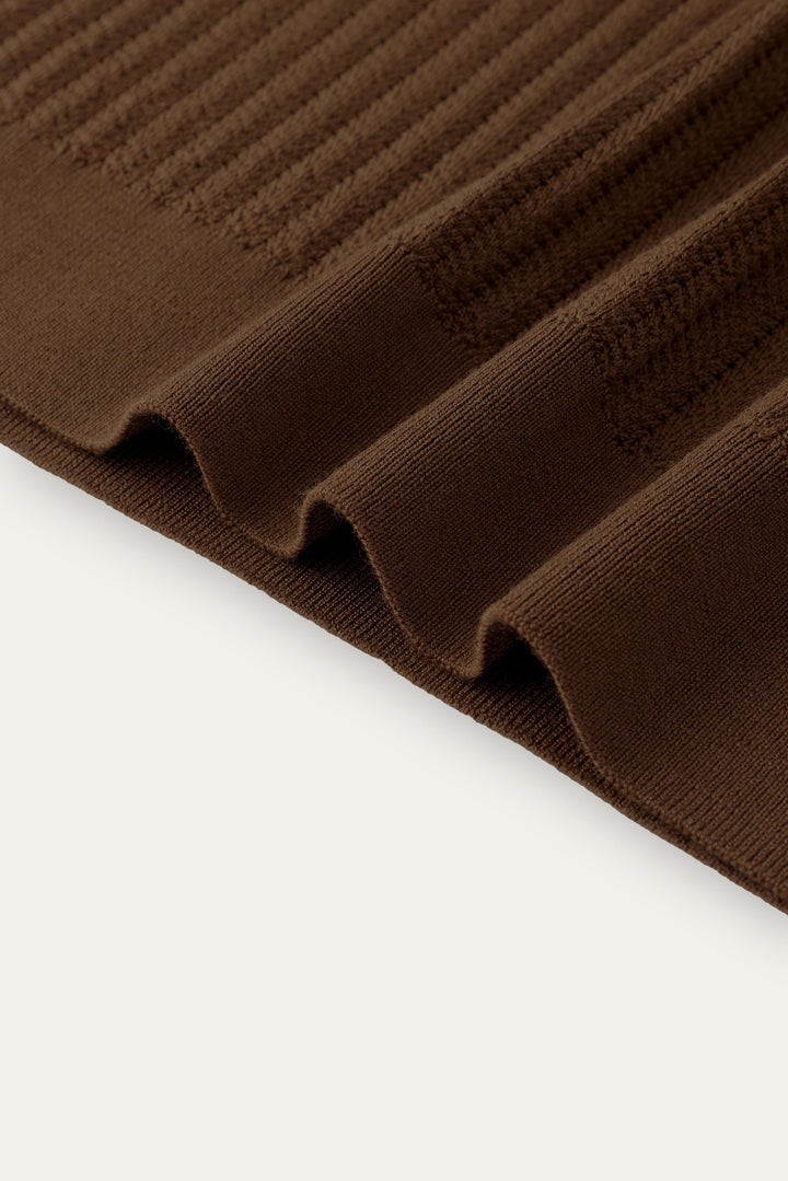 Dune Pointelle Wool Polo