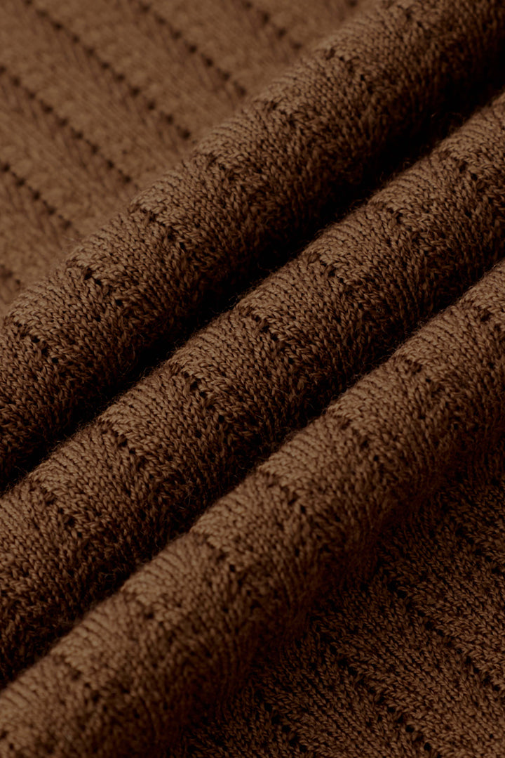 Dune Pointelle Wool Polo