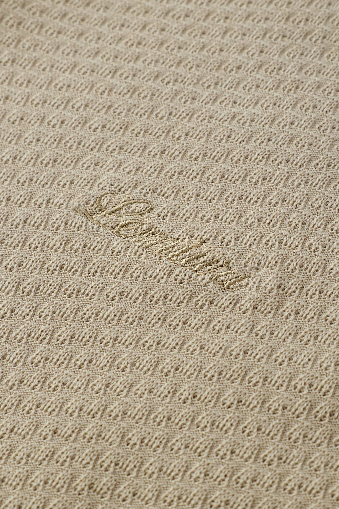 Madar Textured Open-Collar Polo Shirt