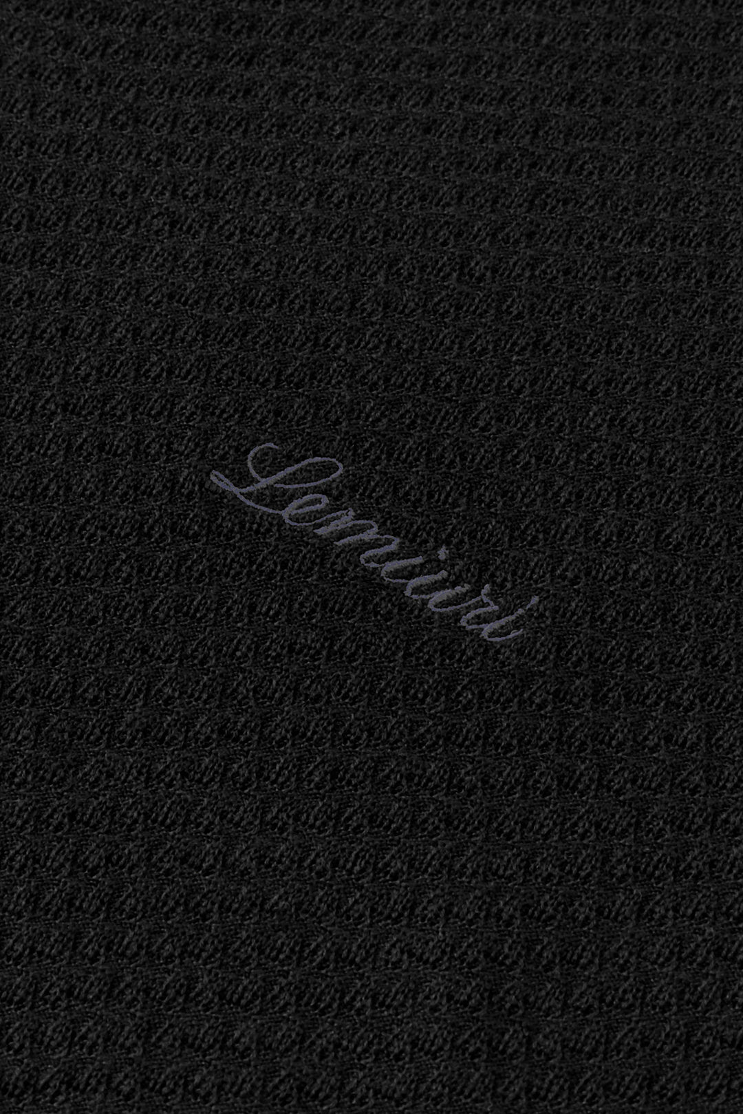 Madar Textured Open-Collar Polo Shirt