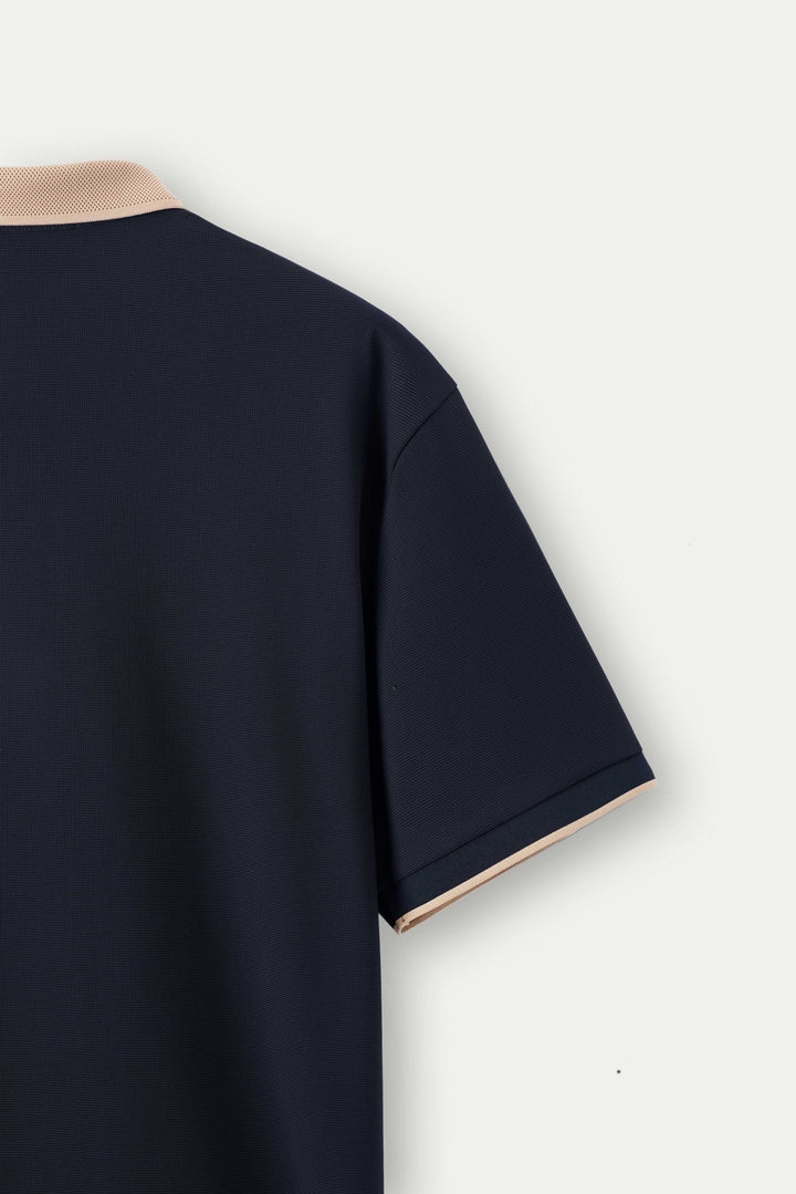 Soren Silk-Linen Contrast Polo