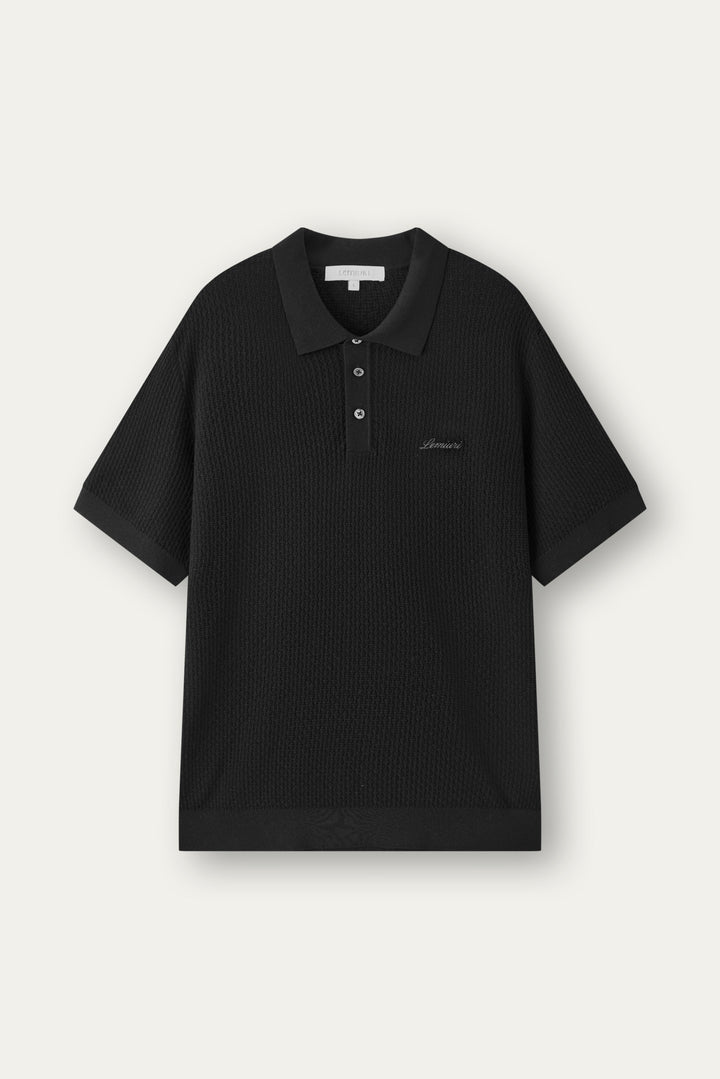 Sidr Textured Polo Shirt