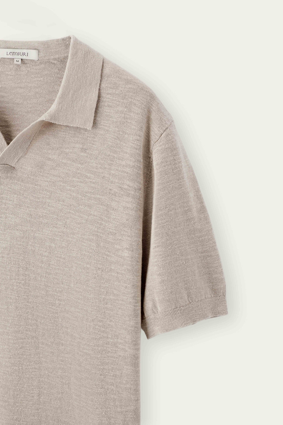 Rimal Linen-Cotton Knit Polo Shirt