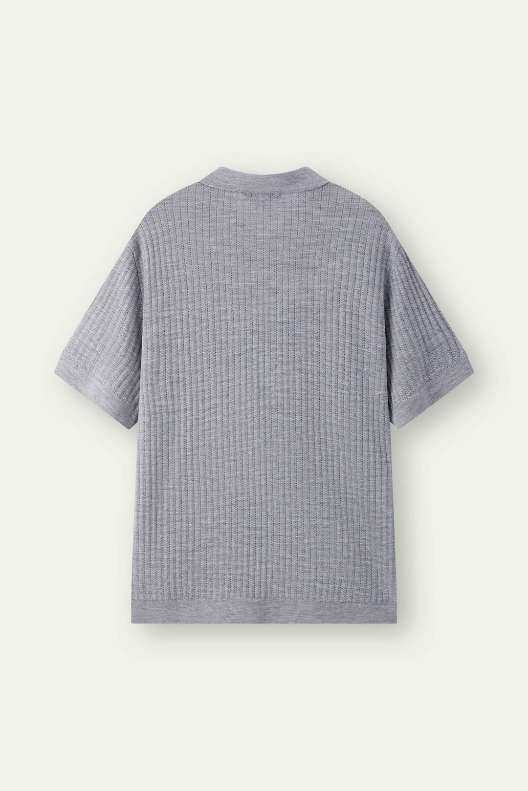 Dune Pointelle Wool Polo
