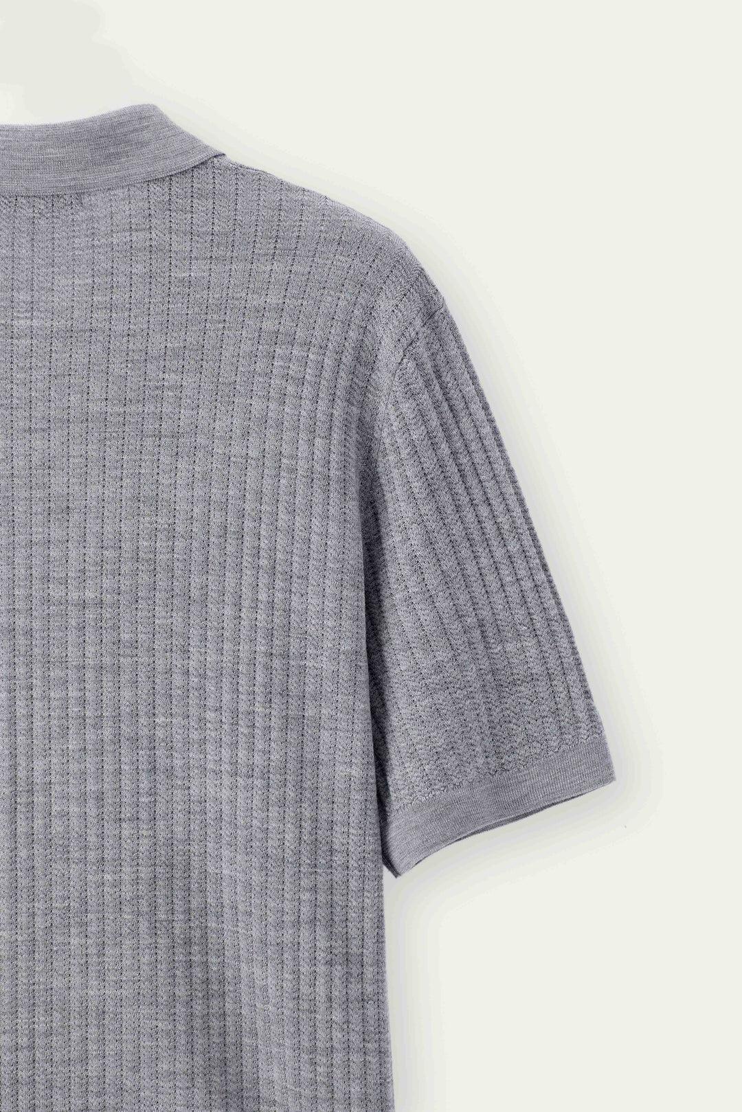 Dune Pointelle Wool Polo
