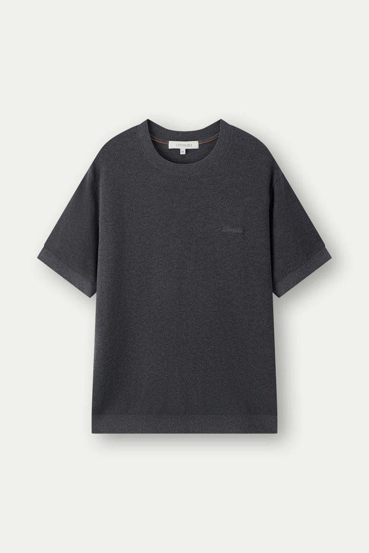 Naseem Textured Knit T-Shirt