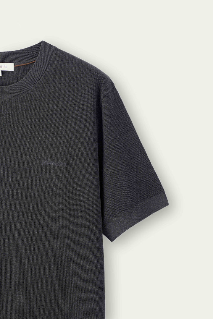 Naseem Textured Knit T-Shirt