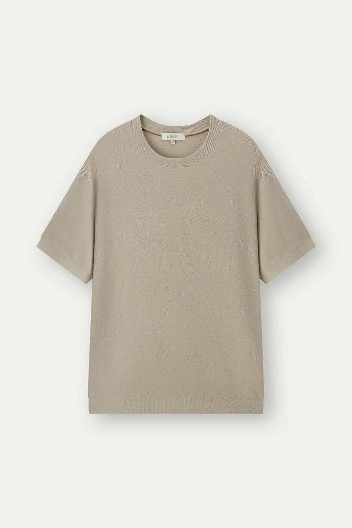 Naseem Textured Knit T-Shirt
