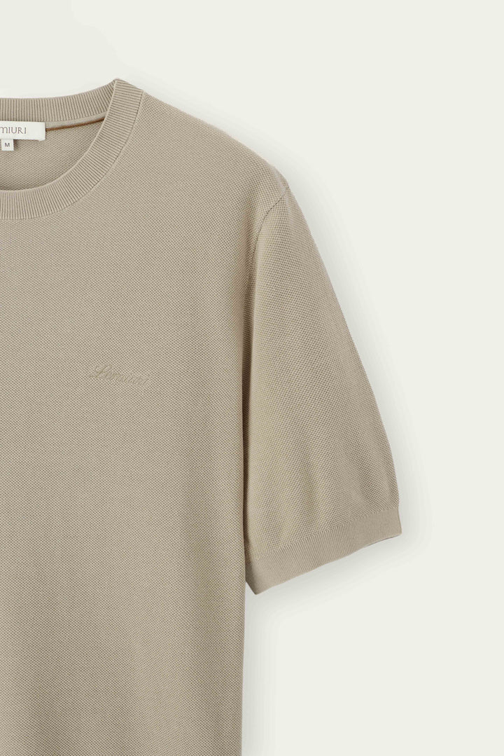 Naseem Textured Knit T-Shirt