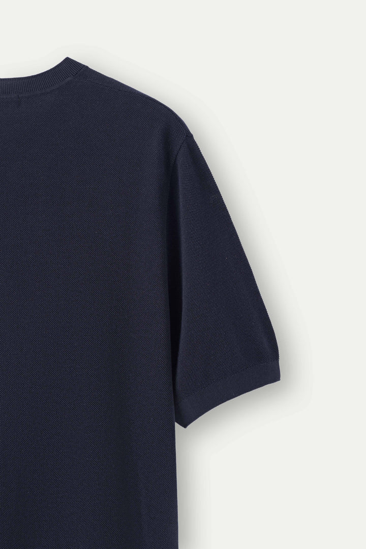Naseem Textured Knit T-Shirt