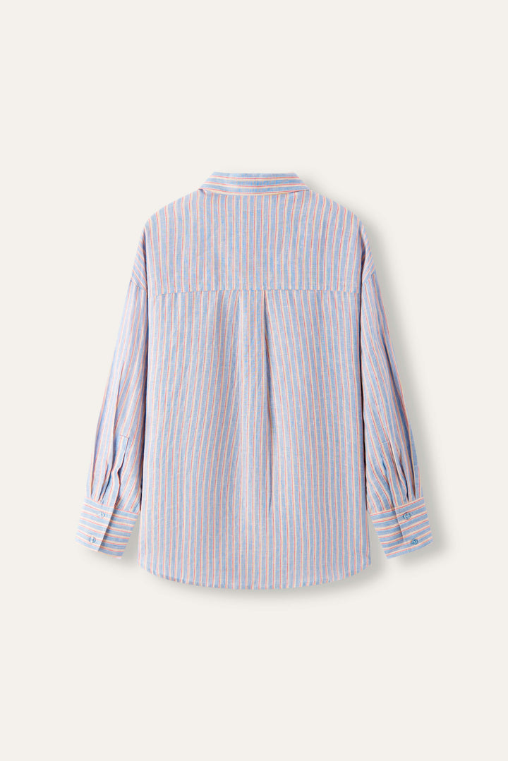 Soleia Striped Linen Shirt