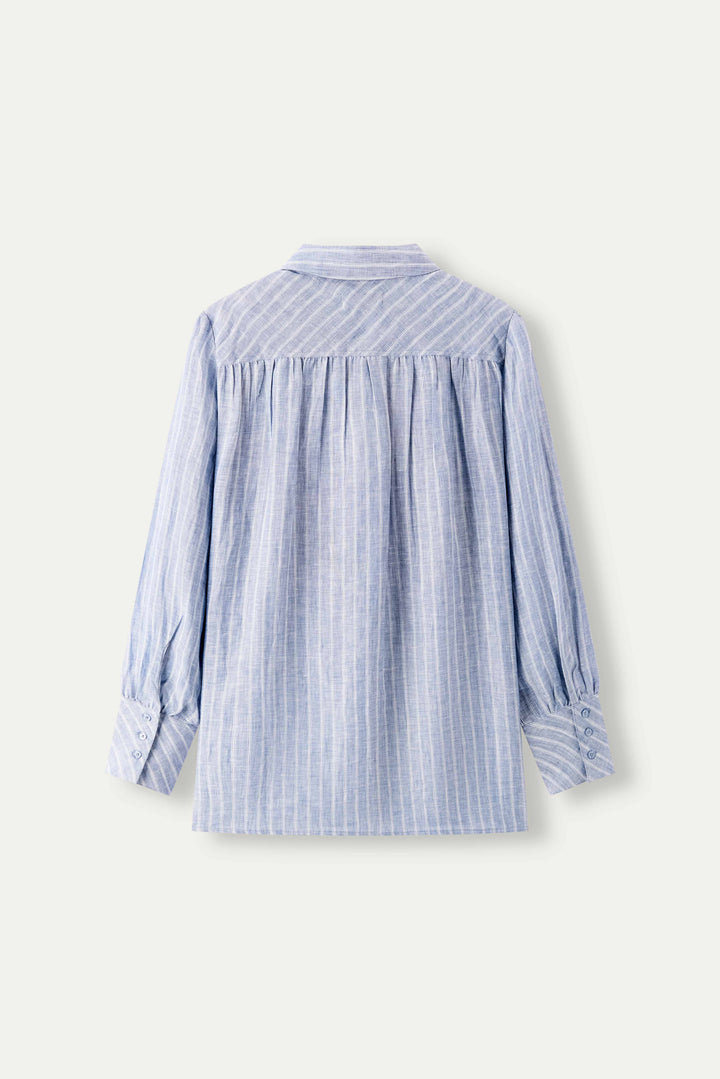 Aurelia Striped Linen Shirt