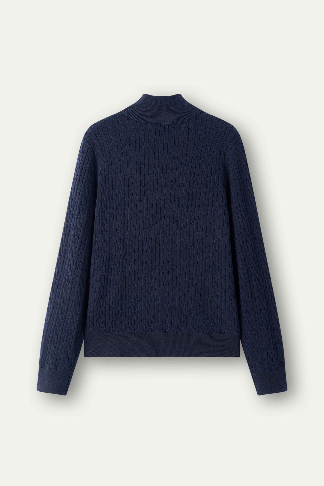 Elara Cable-Knit Half-Zip Sweater