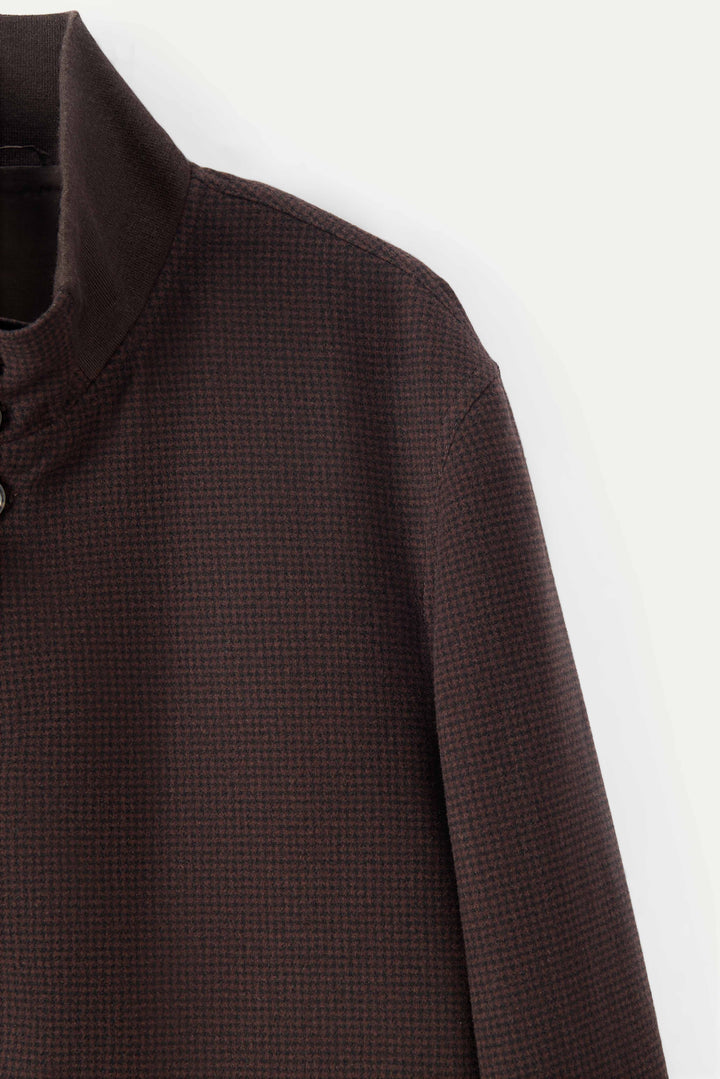 Zaydan Checked Wool Blouson