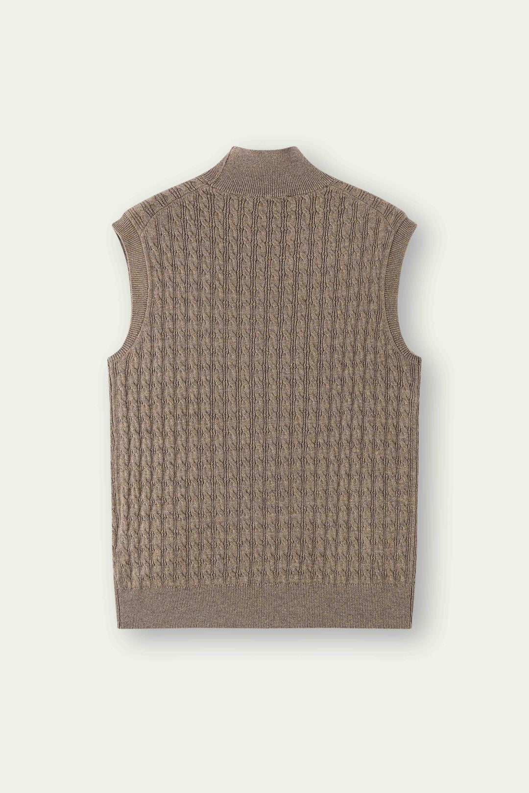 NAJWA CABLE-KNIT WOOL VEST