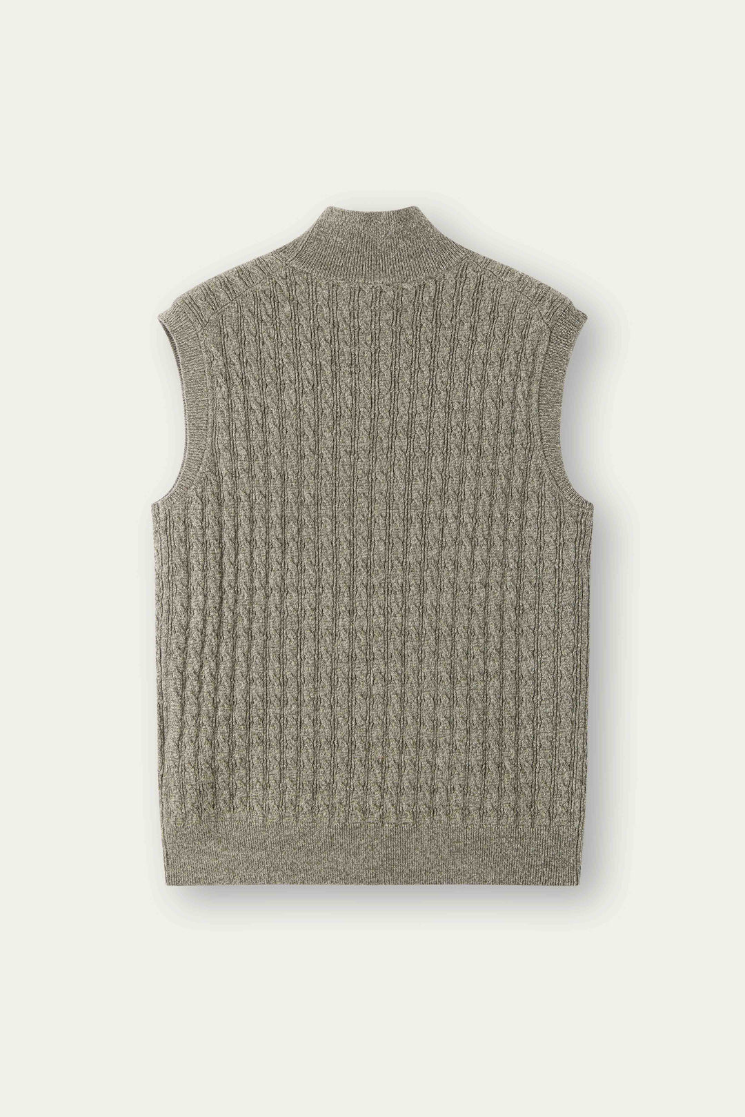NAJWA CABLE-KNIT WOOL VEST