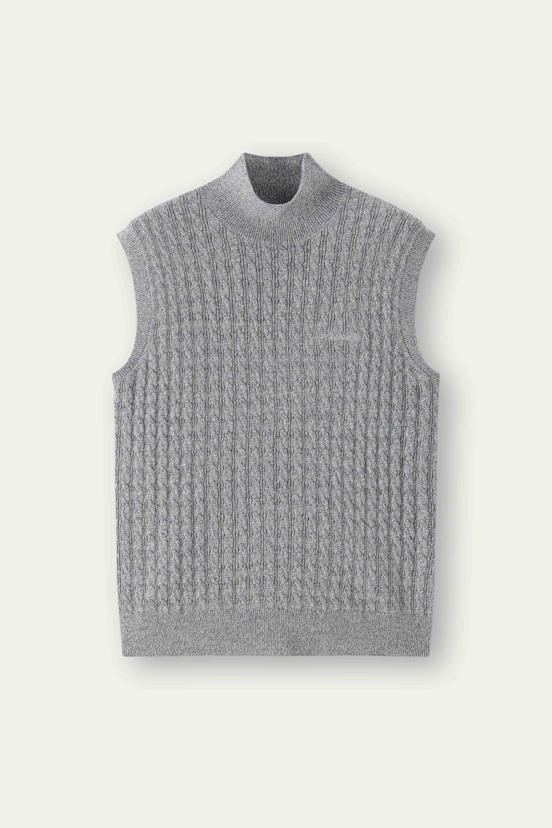 NAJWA CABLE-KNIT WOOL VEST