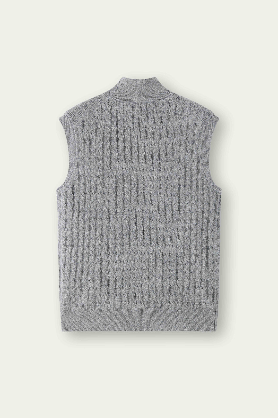 NAJWA CABLE-KNIT WOOL VEST