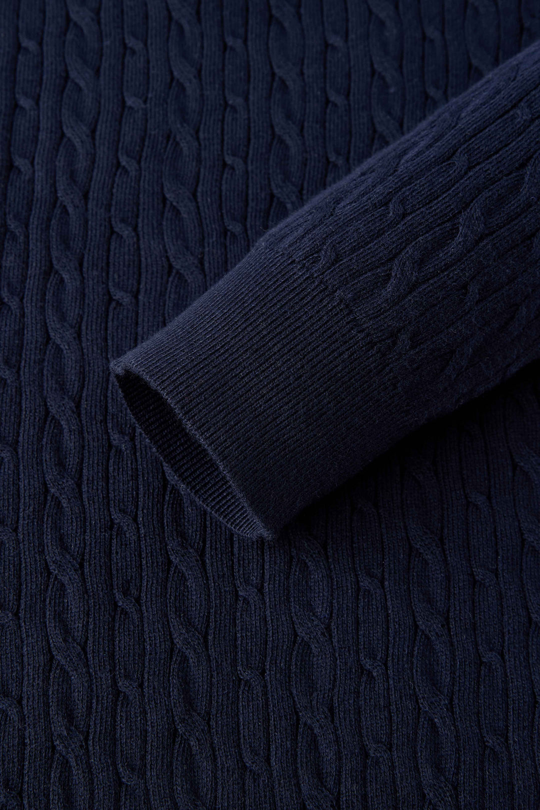 Elara Cable-Knit Half-Zip Sweater
