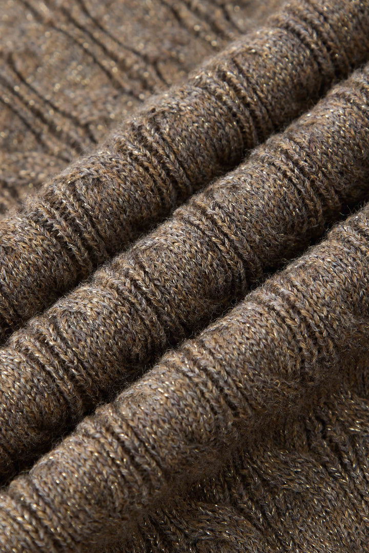 NAJWA CABLE-KNIT WOOL VEST