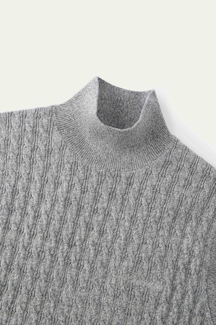 NAJWA CABLE-KNIT WOOL VEST