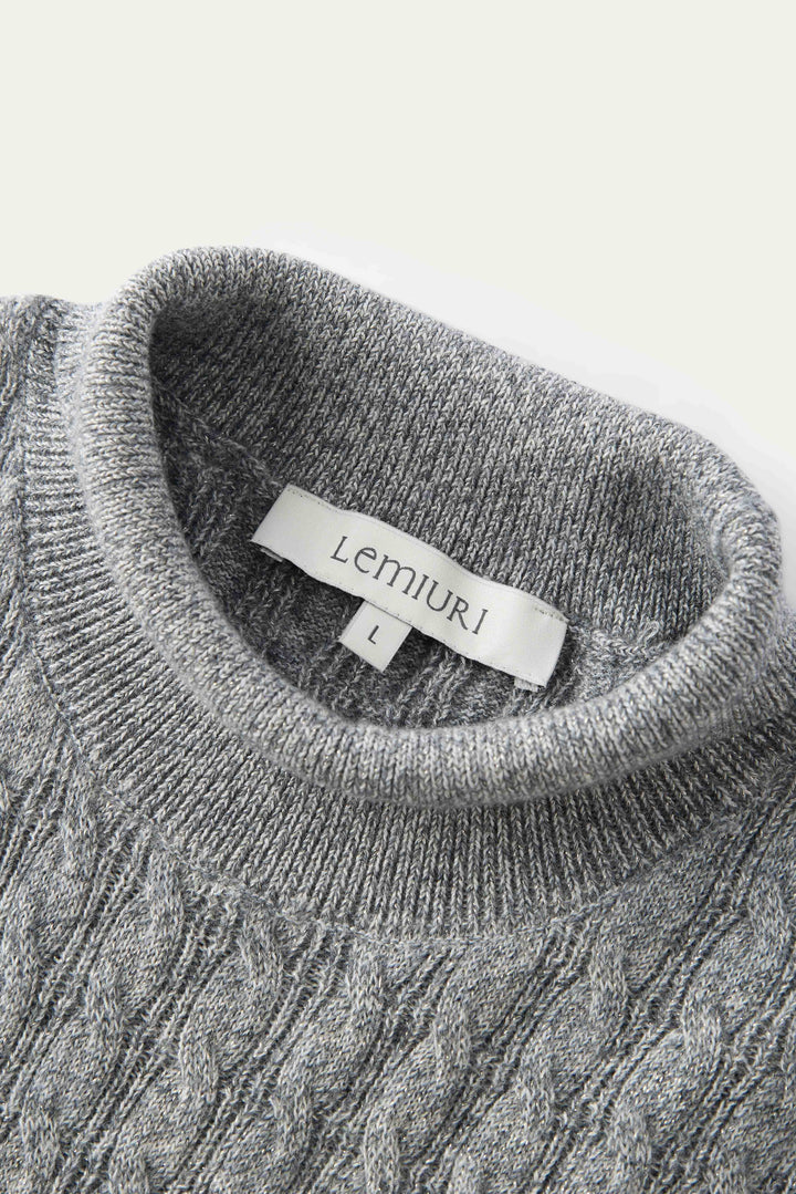 NAJWA CABLE-KNIT WOOL VEST