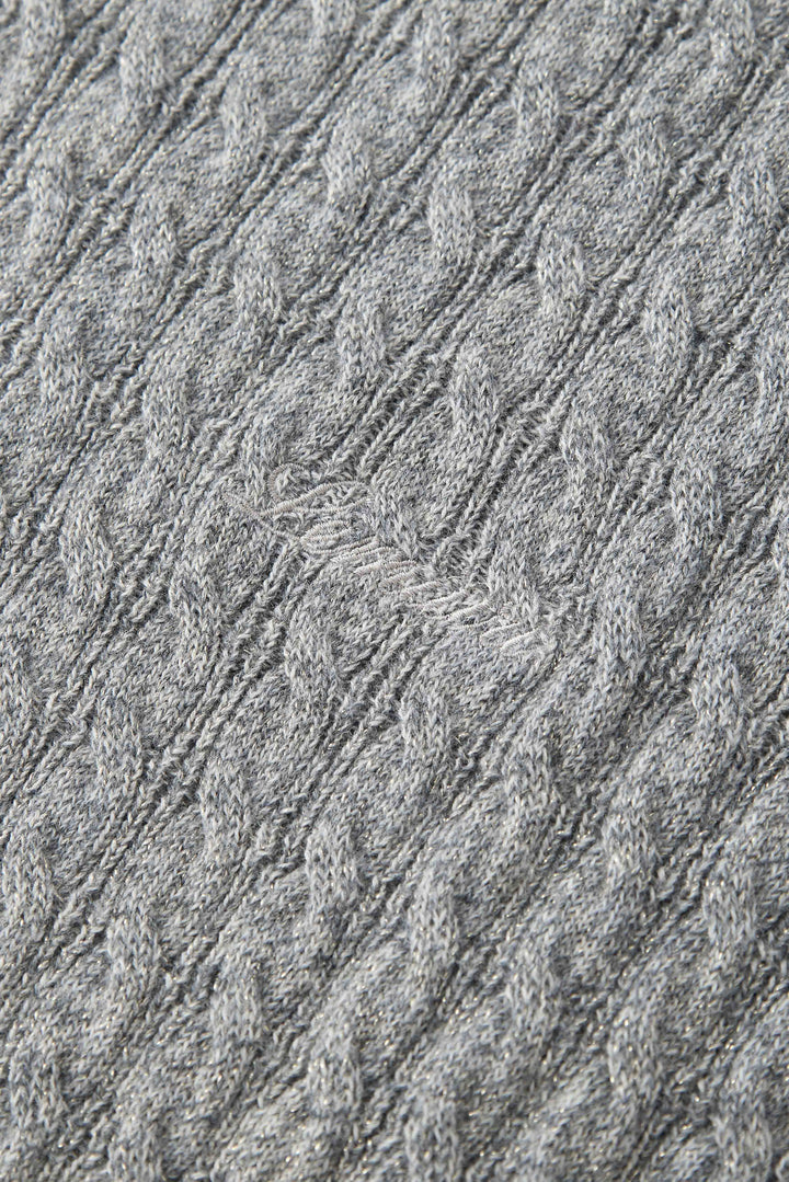 NAJWA CABLE-KNIT WOOL VEST