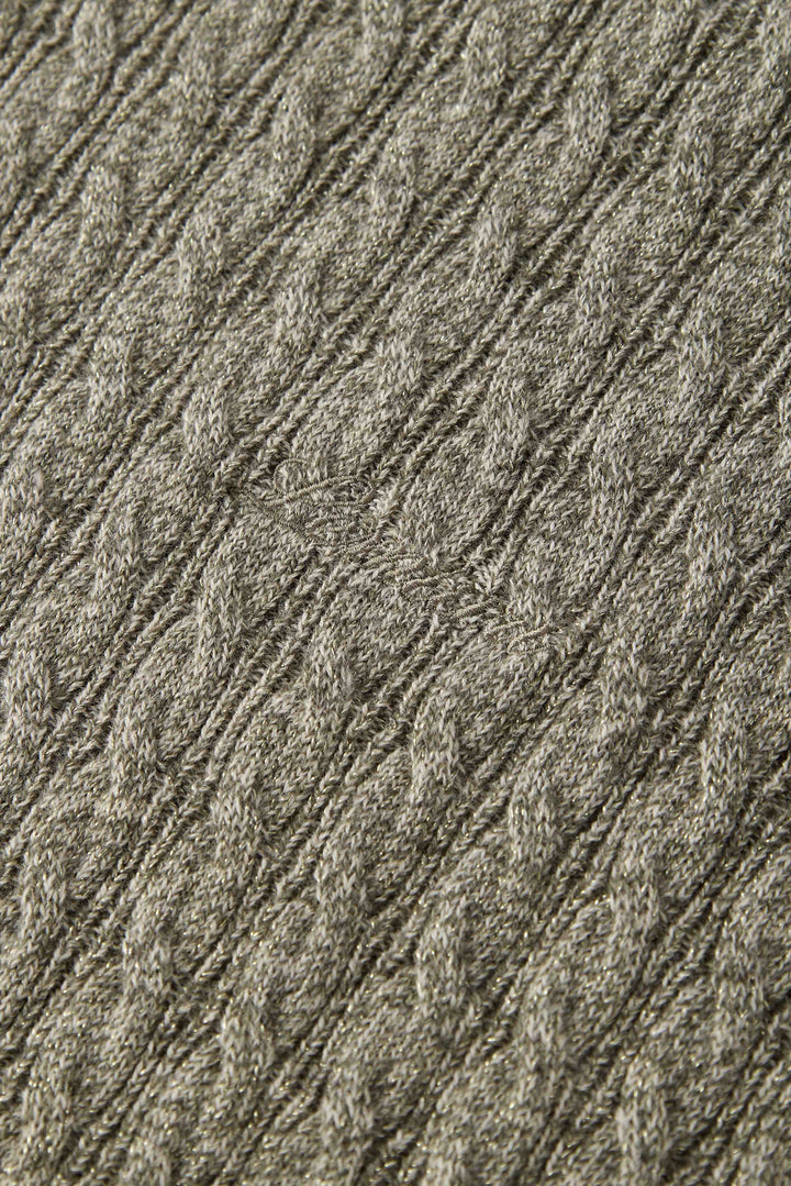 NAJWA CABLE-KNIT WOOL VEST