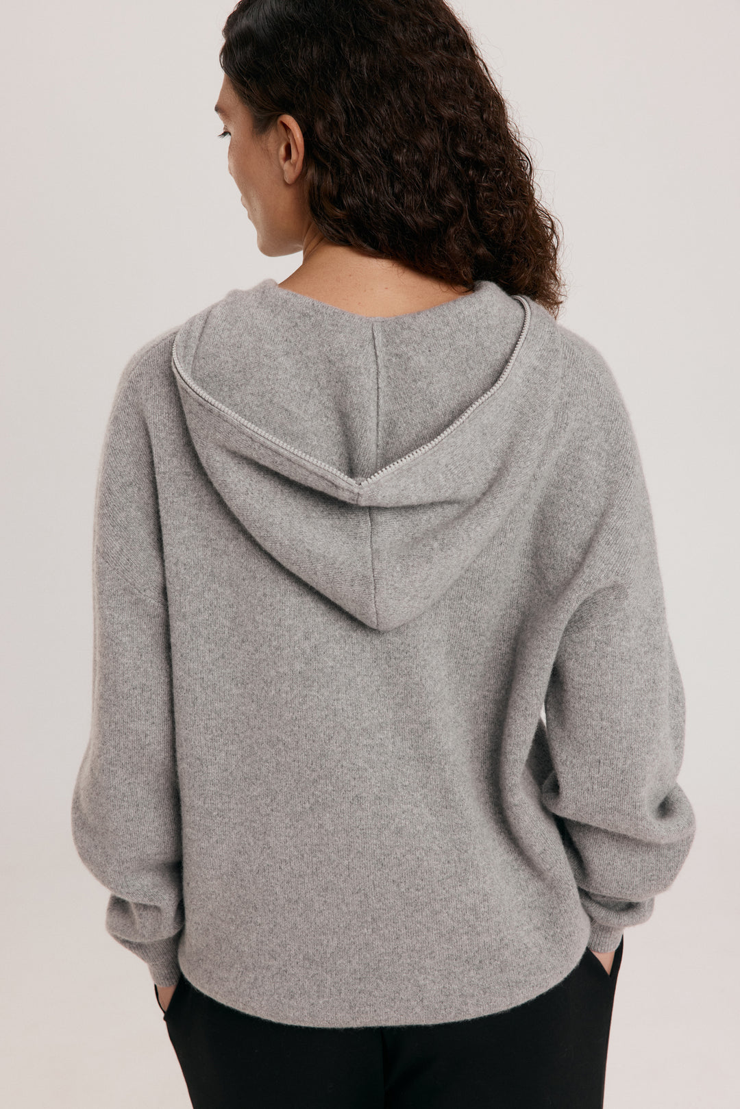 Zip Cashmere Hoodie